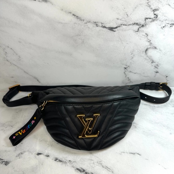 Louis Vuitton Handbags - Louis Vuitton Black Bumbag New Wave leather waist crossbody LV monogram bag